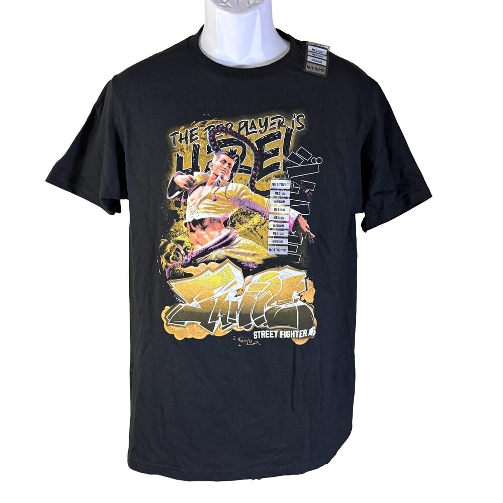 Street Fighter 6 Jamie Street Art T-Shirt Black Medium NWT